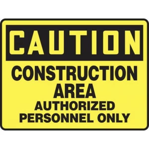 Accuform OSHA CAUTION SAFETY SIGN CONSTRUCTIO MEQM602XT - main